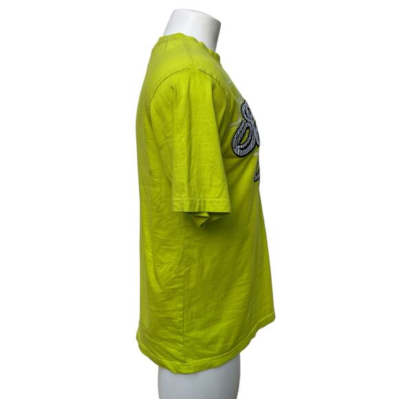 SouthPole T Shirt Sz M Neon Green Short Sleeve Y2K Jesse Pinkman Skater Punk - Picture 4 of 8